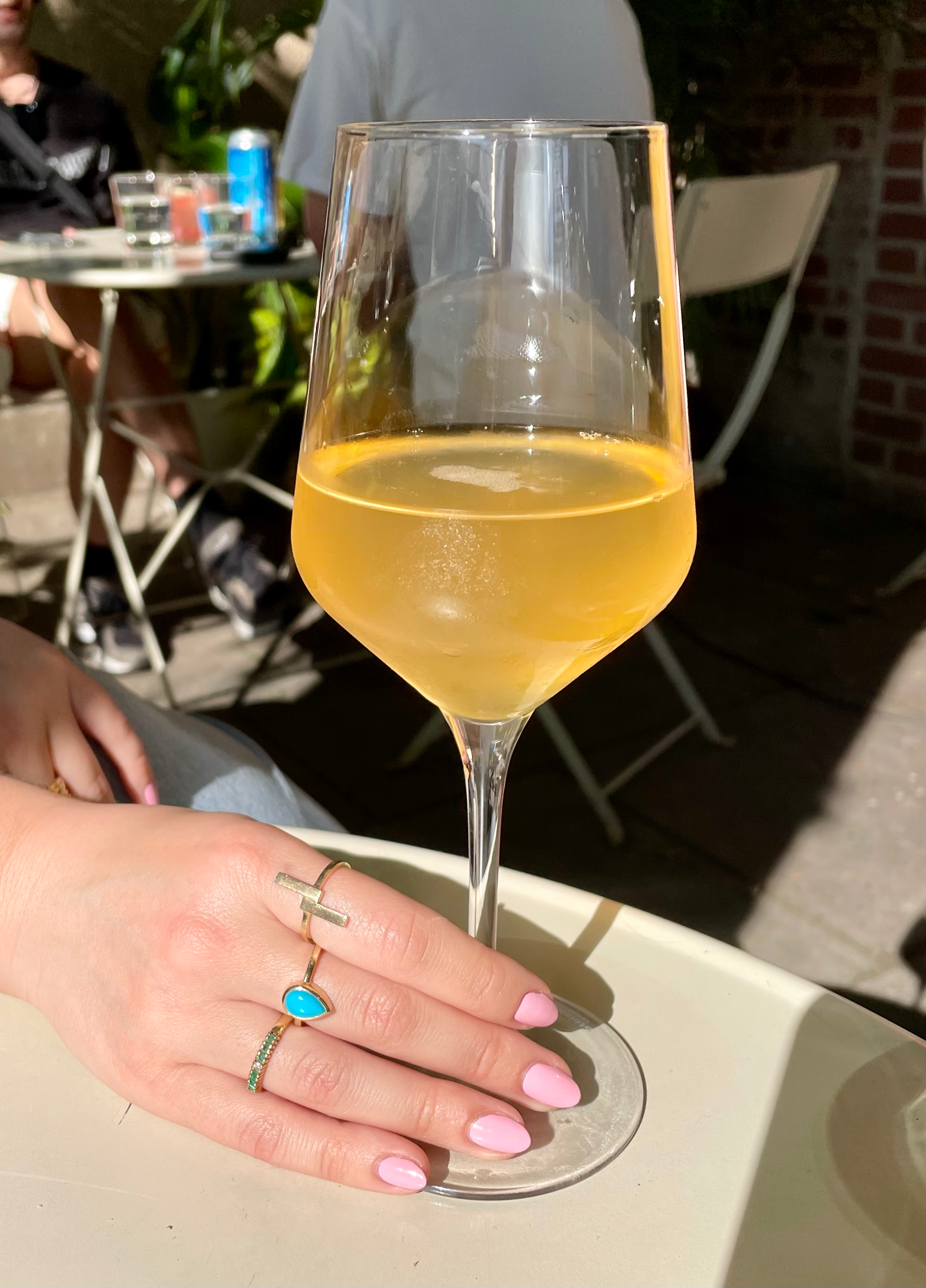 solid 14k gold double bar ring